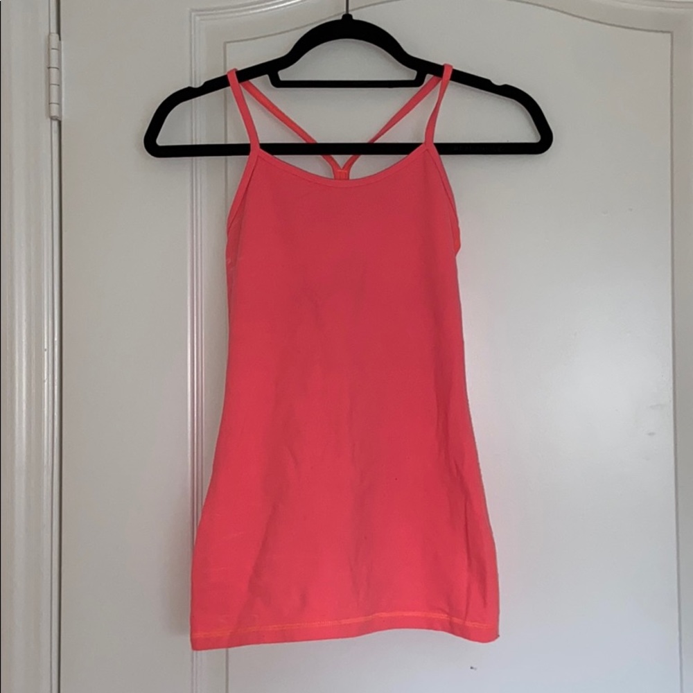 Pink Lululemon tank top